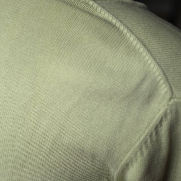 Reitmans light green 100% cotton knit wrap style sweater size S - Picture 3 of 7